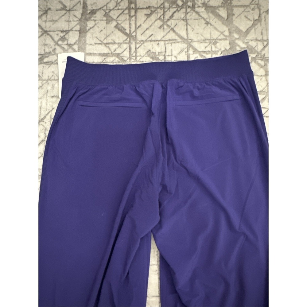 Athleta‎ Brooklyn Ankle Pant Womens 12 Purple Pull On Stretch Casual NEW - Picture 8 of 10
